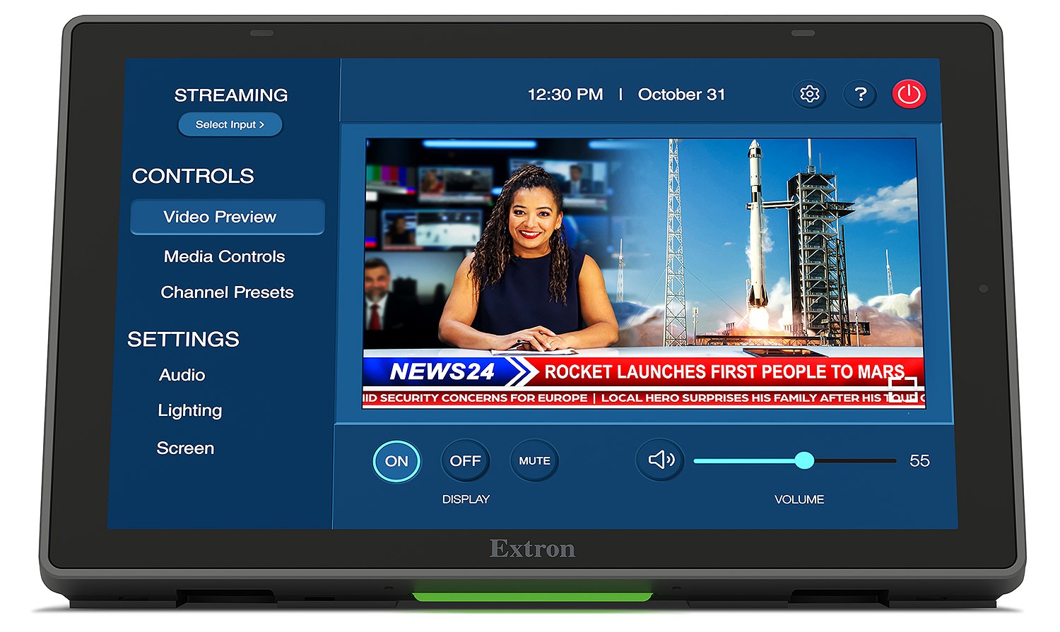 Extron TLP Pro 835T 8" Tabletop TouchLink Pro Touchpanel - view 2