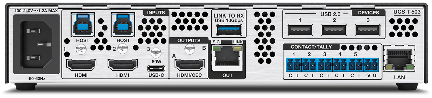 Extron UCS 504 4K Collaboration Switcher and Scaling Receiver Kit - view 3