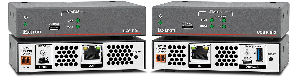 Extron UCS TR 910 Kit Twisted Pair USB-C 5Gbps Extender Kit