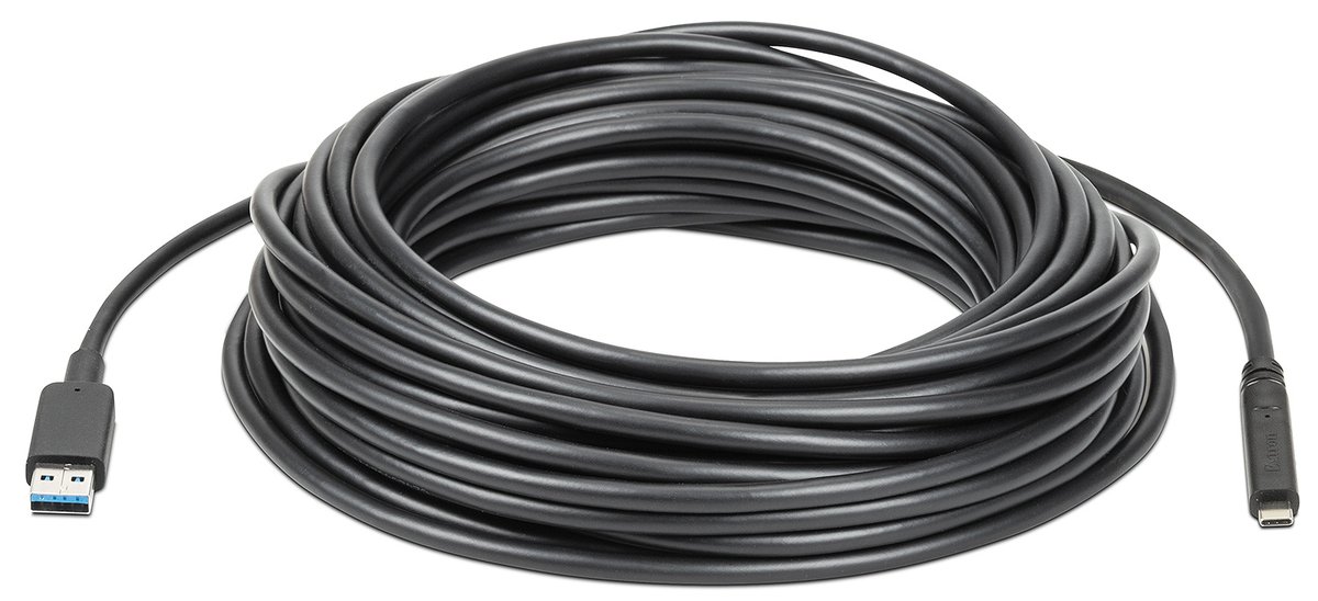 Extron USBA-C ProMax P/100 USB-A to USB-C 10Gbps Optical Cable, Plenum, 100 ft