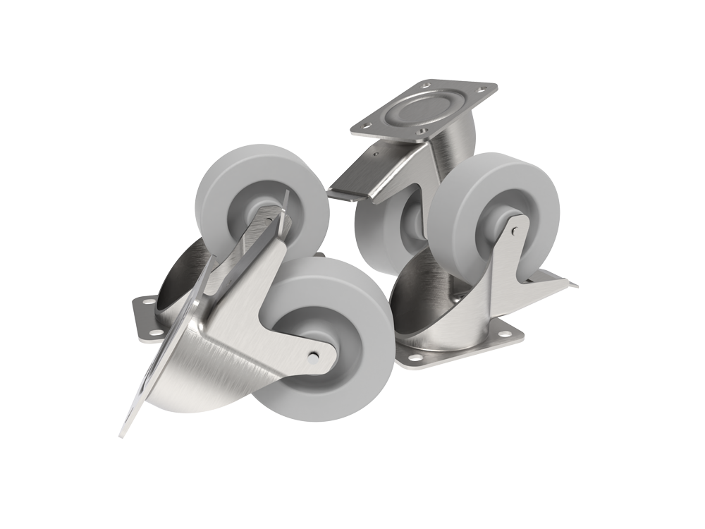 FBT KBW-1004S Kit 4 wheels with bracket