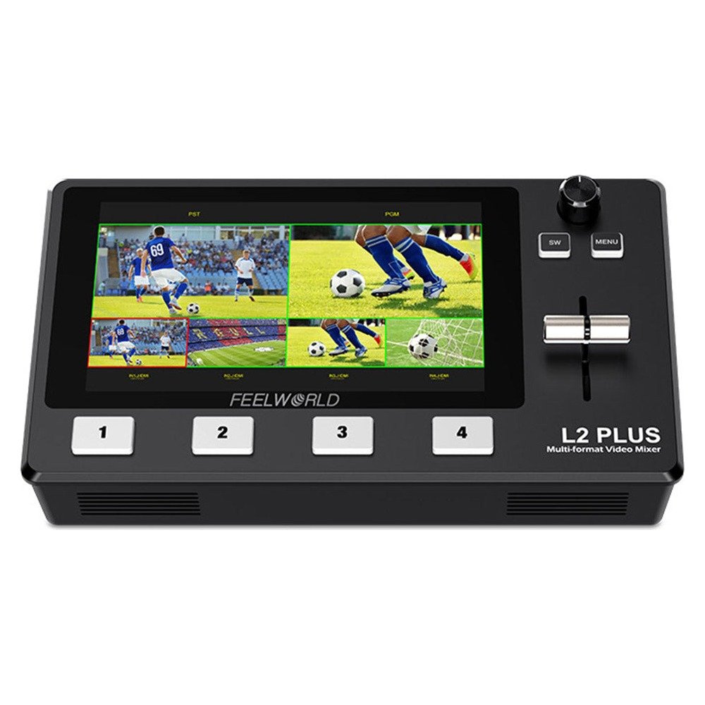 Feelworld L2 PLUS Four-Input Video Switcher with 5.5-Inch Touchscreen