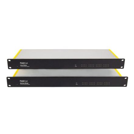 Fieldcast Mux/Demux Three 3G, 16x SDI over One Fiber