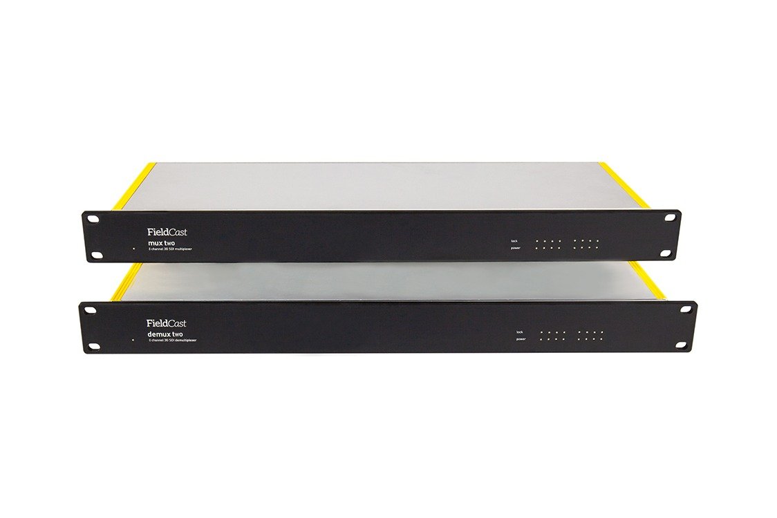 Mux/Demux Two Plus 12G, 8x SDI and Ethernet over One Fiber
