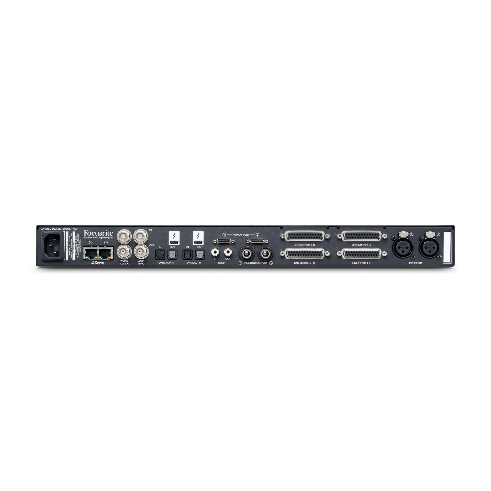 Focusrite Red 16Line 64-Channel Thunderbolt 3 and Pro Tools HD Audio Interface - view 2