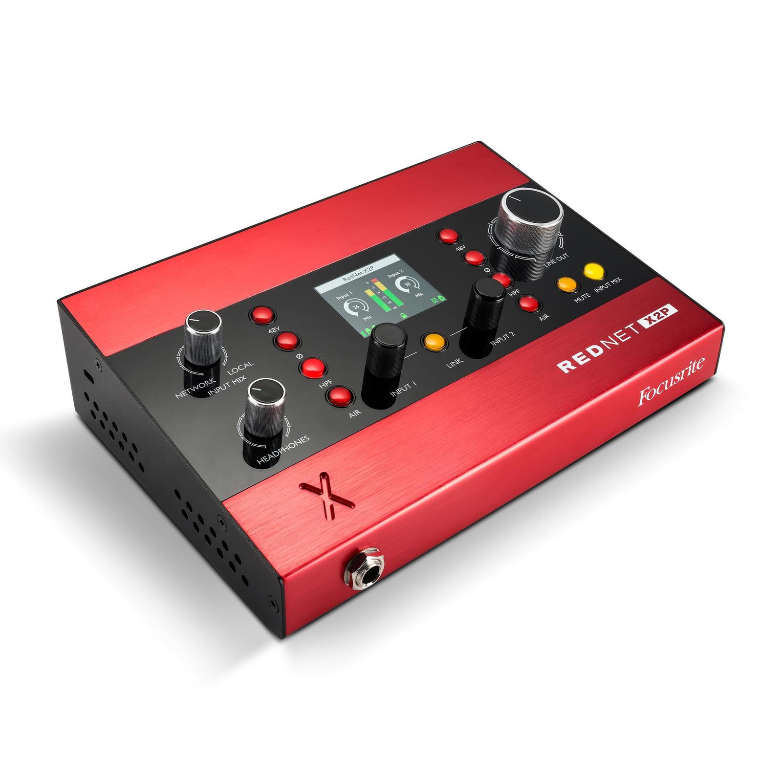 Focusrite RedNet X2P 2x2 Dante Interface with Red Evolution Mic Preamps - view 3