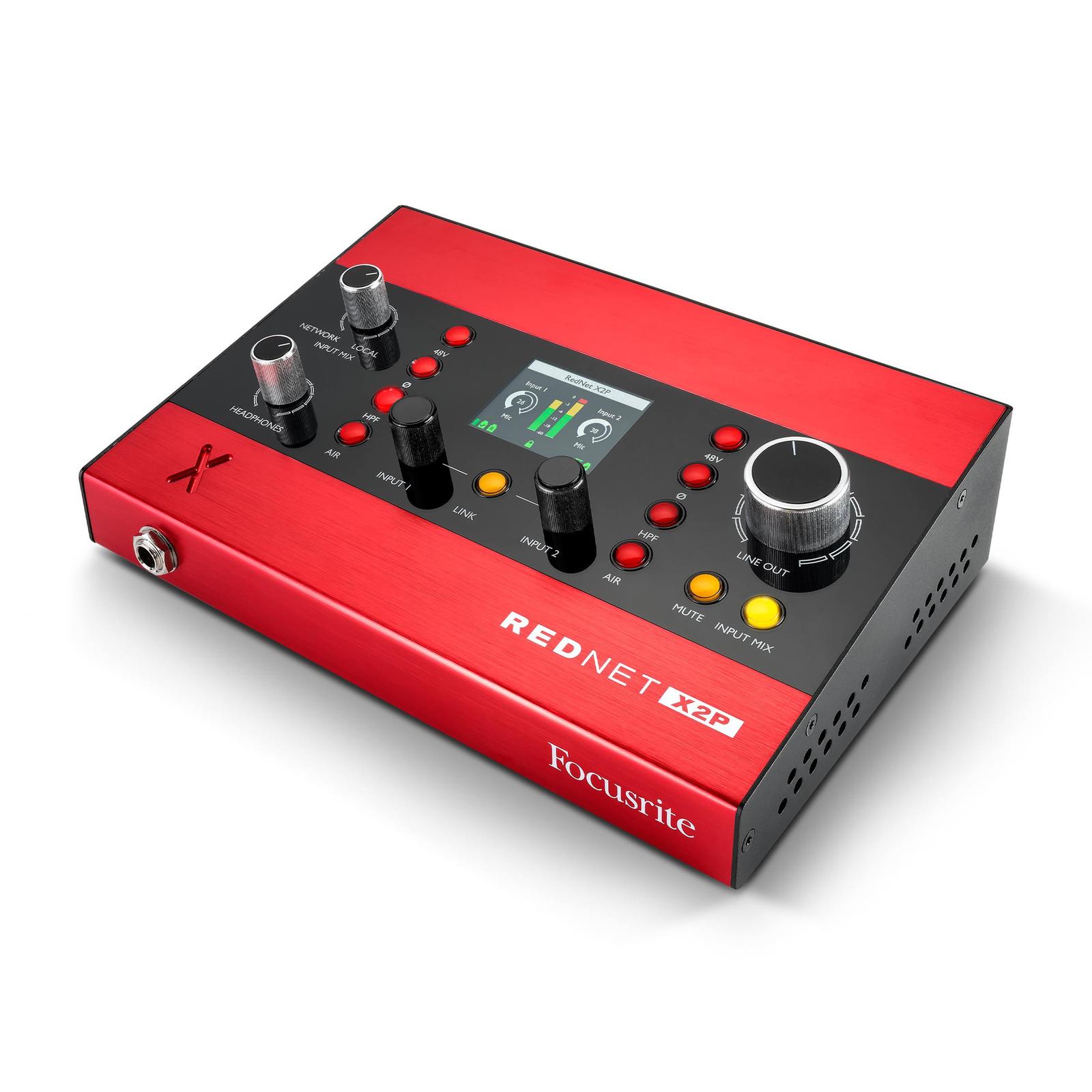 Focusrite RedNet X2P 2x2 Dante Interface with Red Evolution Mic Preamps - view 4
