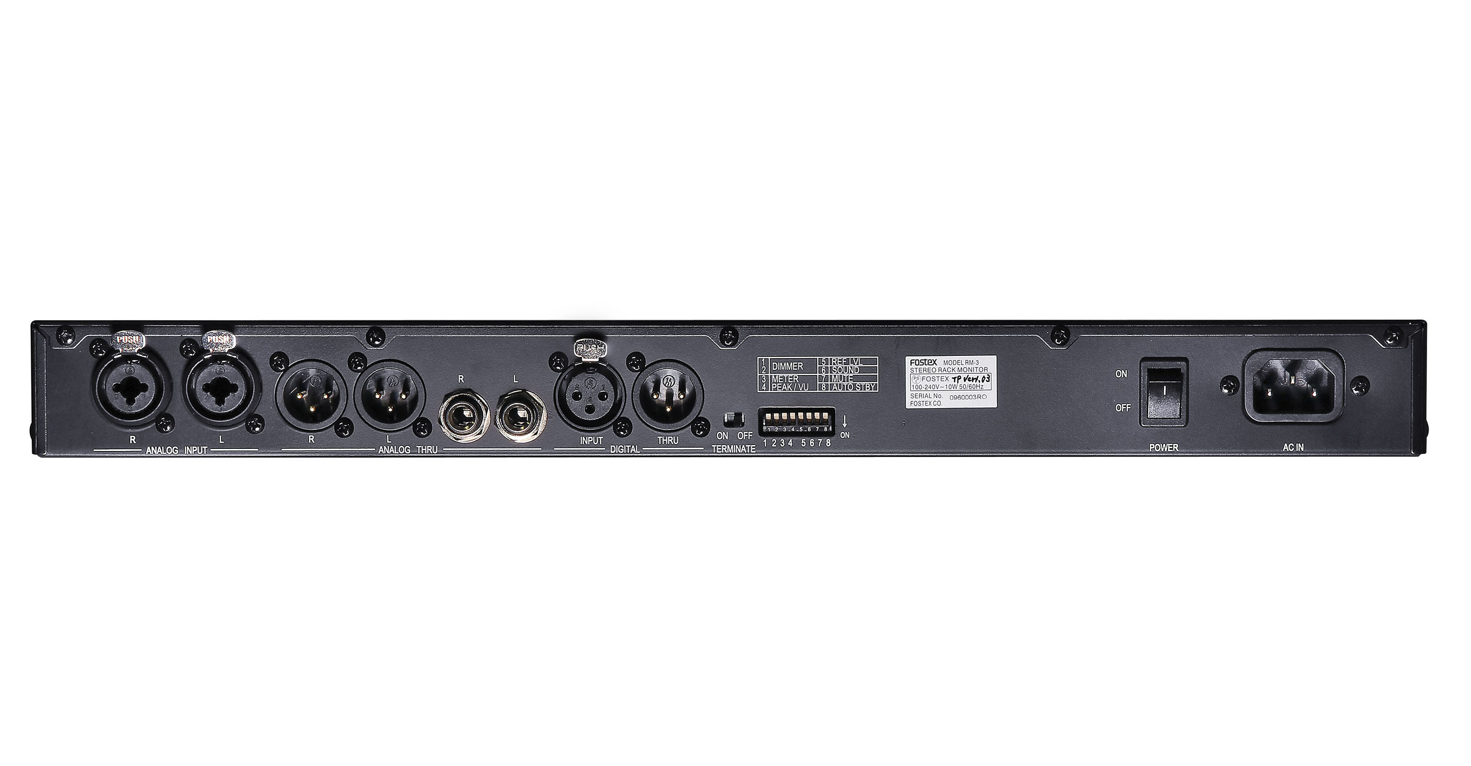 Fostex RM-3 1U Rackmount Stereo Monitor - view 3