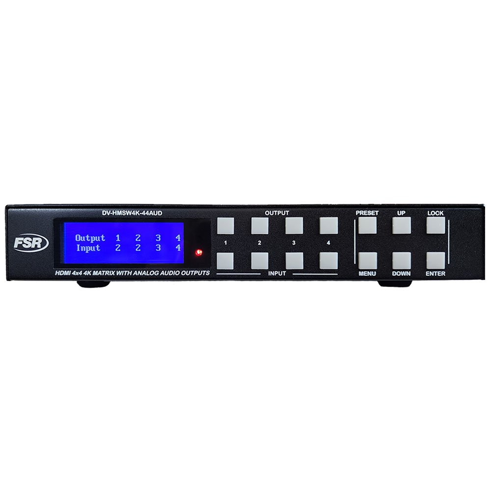 FSR DV-HMSW4K-44AUD 4x4 HDMI 4K Matrix Switcher