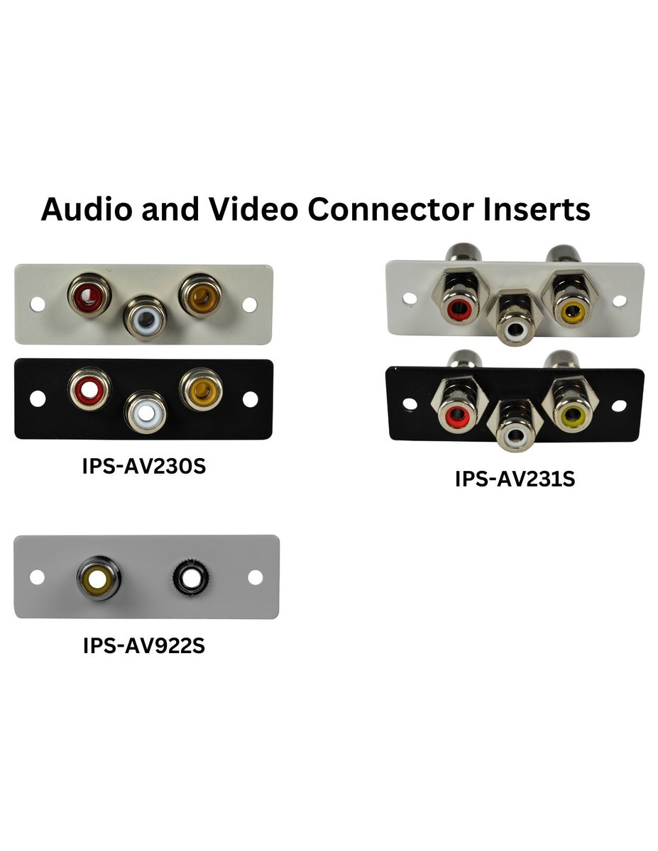 FSR IPS Audio and Video Connector Inserts