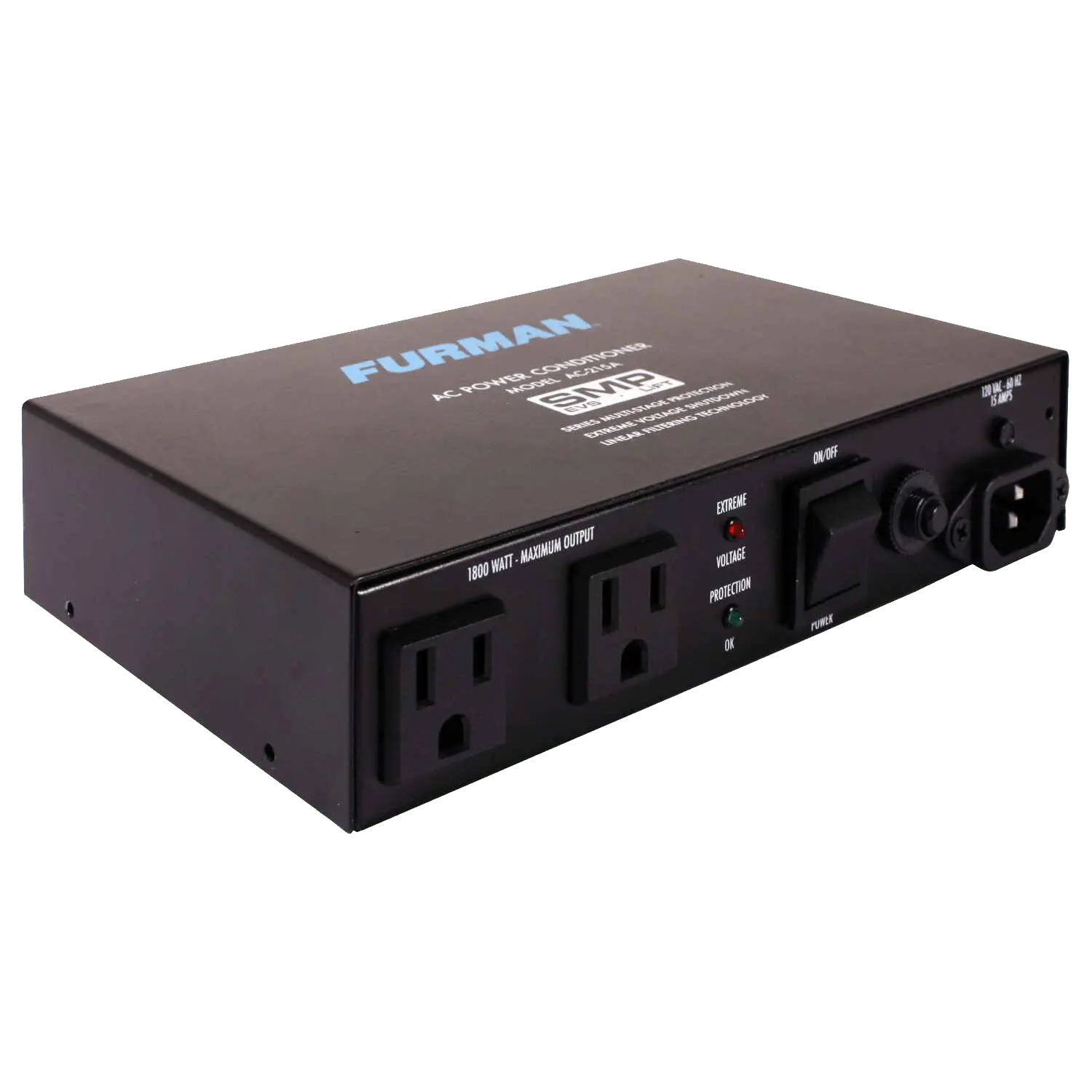 Furman AC-215A Compact 10 Amp Power Conditioner with Auto-Resetting Voltage Protection - view 2