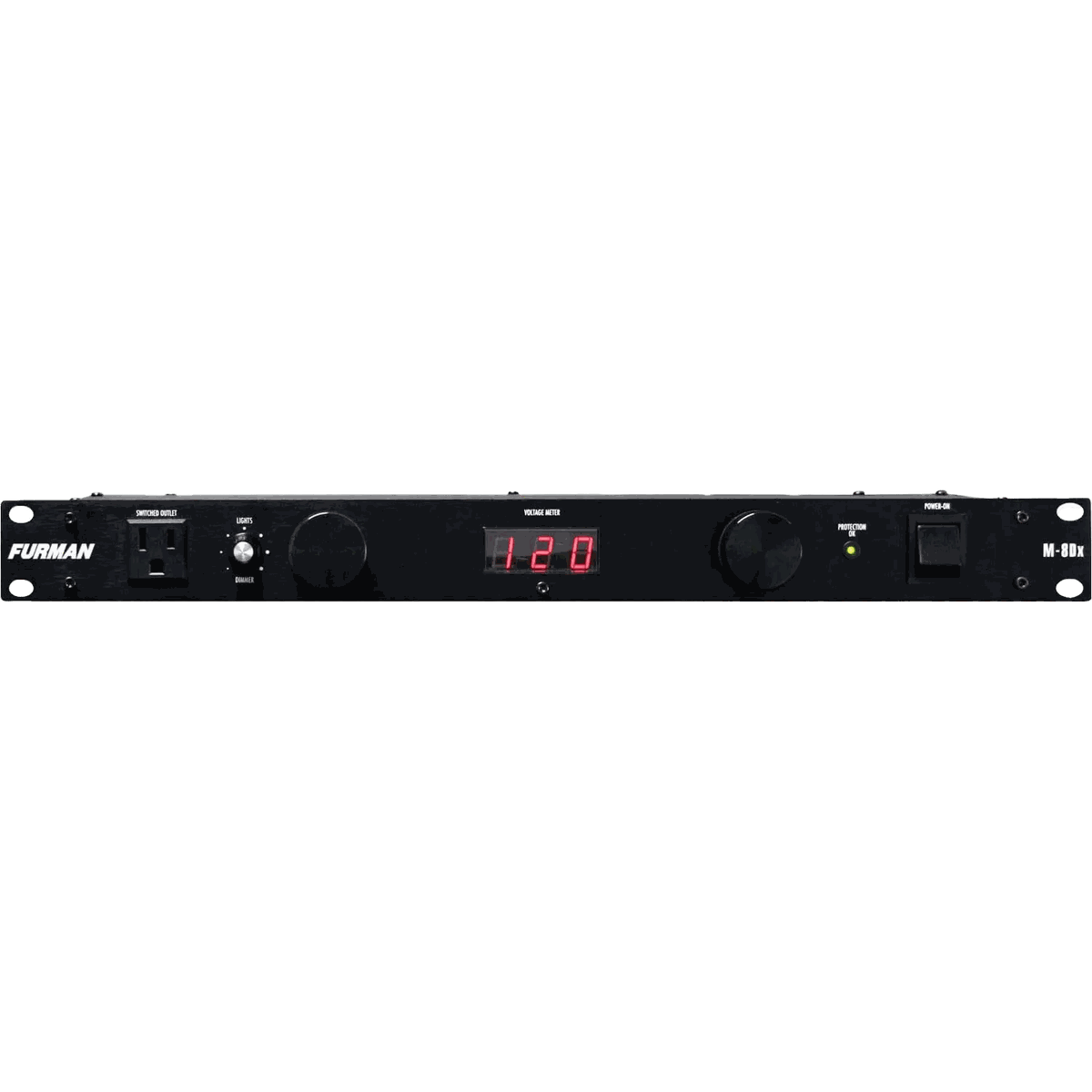 M-8DX Merit Series Power Conditioner with Pull-out Lights and Digital Voltmeter