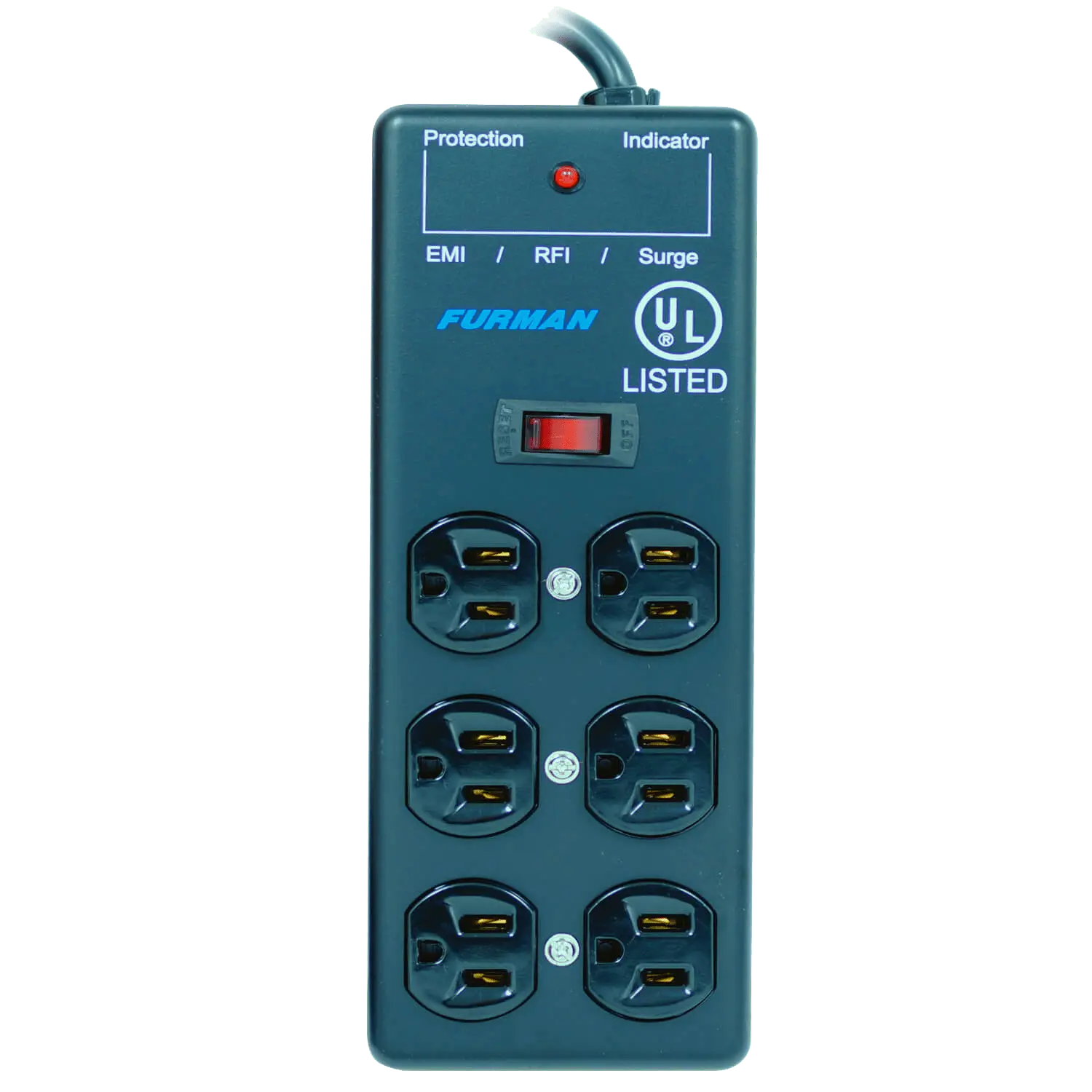 Furman SS-6B Pro Plugs 6-Outlet Power Conditioner Block with Surge Protection & EMI/RFI Filtration - view 2