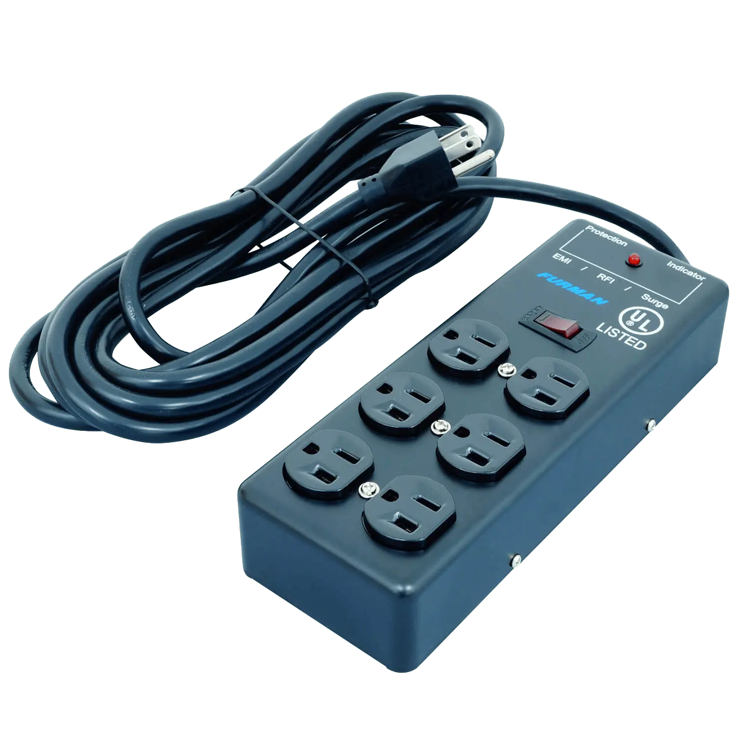 Furman SS-6B Pro Plugs 6-Outlet Power Conditioner Block with Surge Protection & EMI/RFI Filtration - view 3