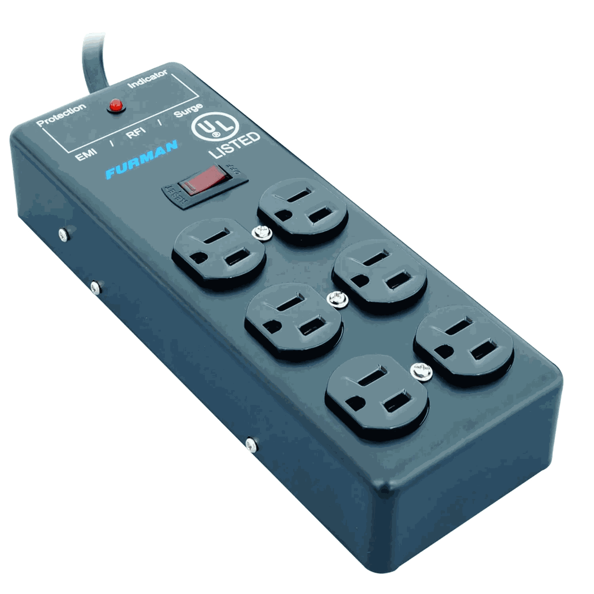 SS-6B Pro Plugs 6-Outlet Power Conditioner Block with Surge Protection & EMI/RFI Filtration