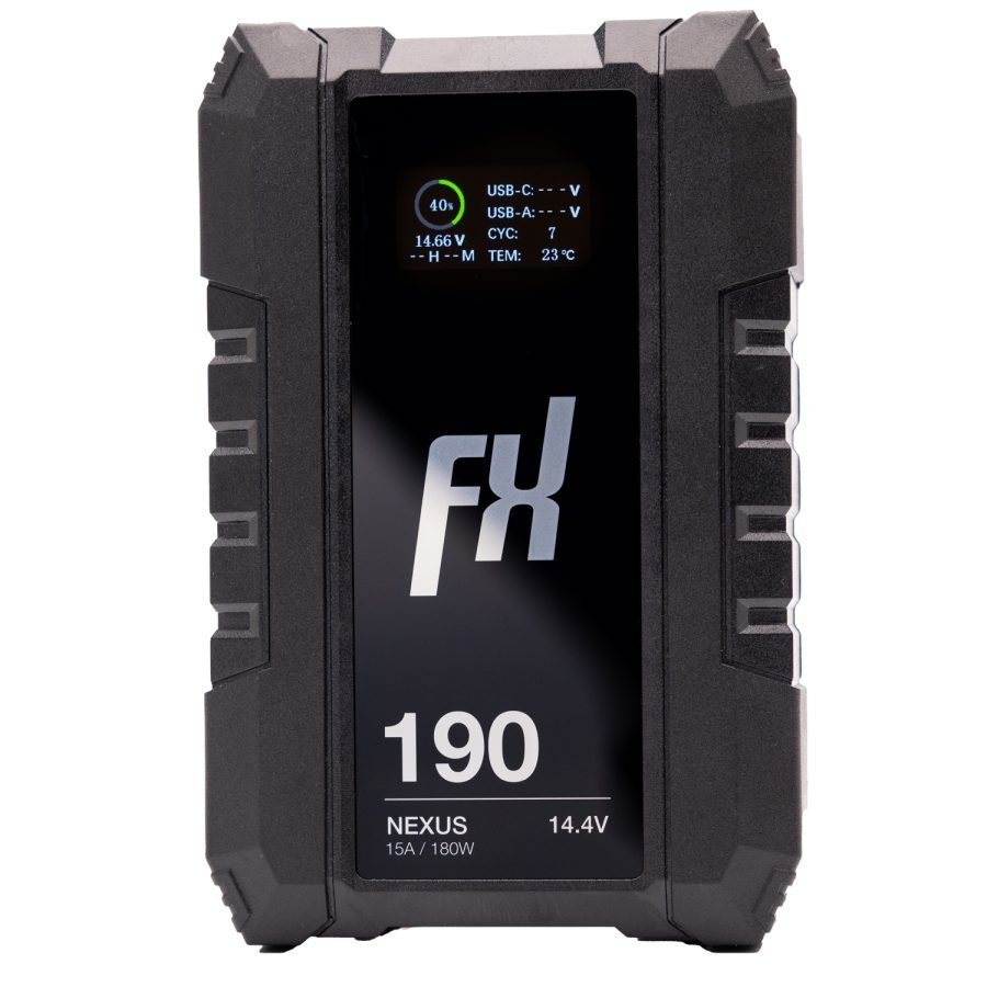 Fxlion Nexus BP-190SL - Smart V-Mount Battery with LCD & USB-C