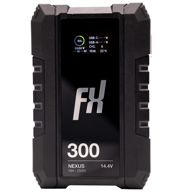 FXLION Nexus BP-300SL - Smart V-Mount Battery with LCD & USB-C - view 2