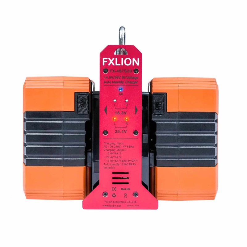 FXLION Dual Channel Automatic Voltage Charger - V-Mount - view 2