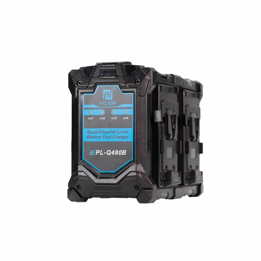 FXLION PL-Q480B 4-Channel V-Mount Fast Charger