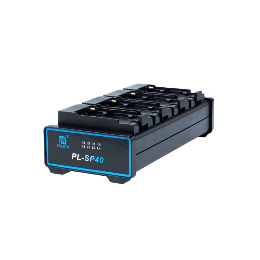 Fxlion 4 CH Charger for Sony NP-F & Panasonic D54 Batteries - 8.4V / 1A