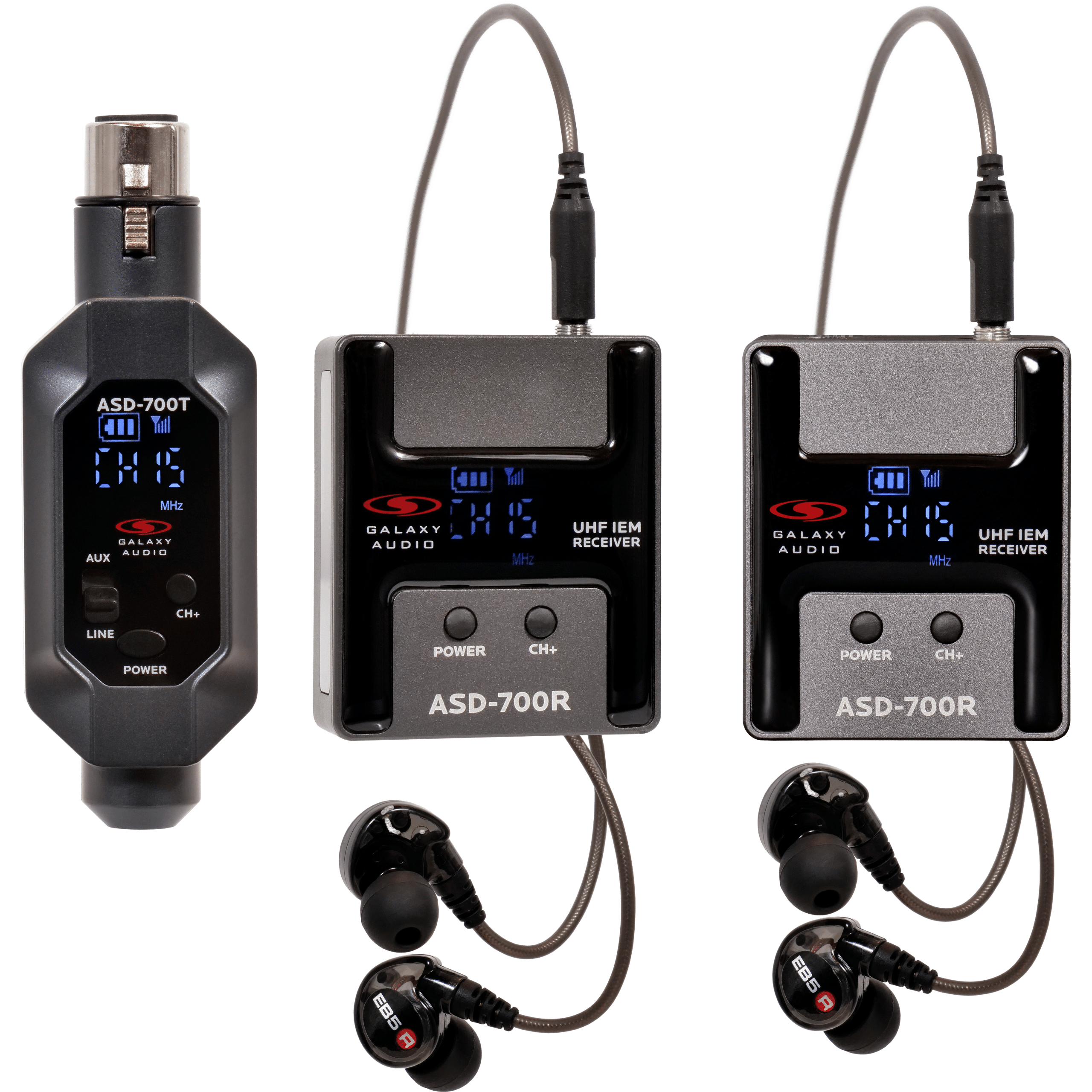 Galaxy Audio ASD-700 Digital UHF Wireless In-Ear Monitor System - view 3