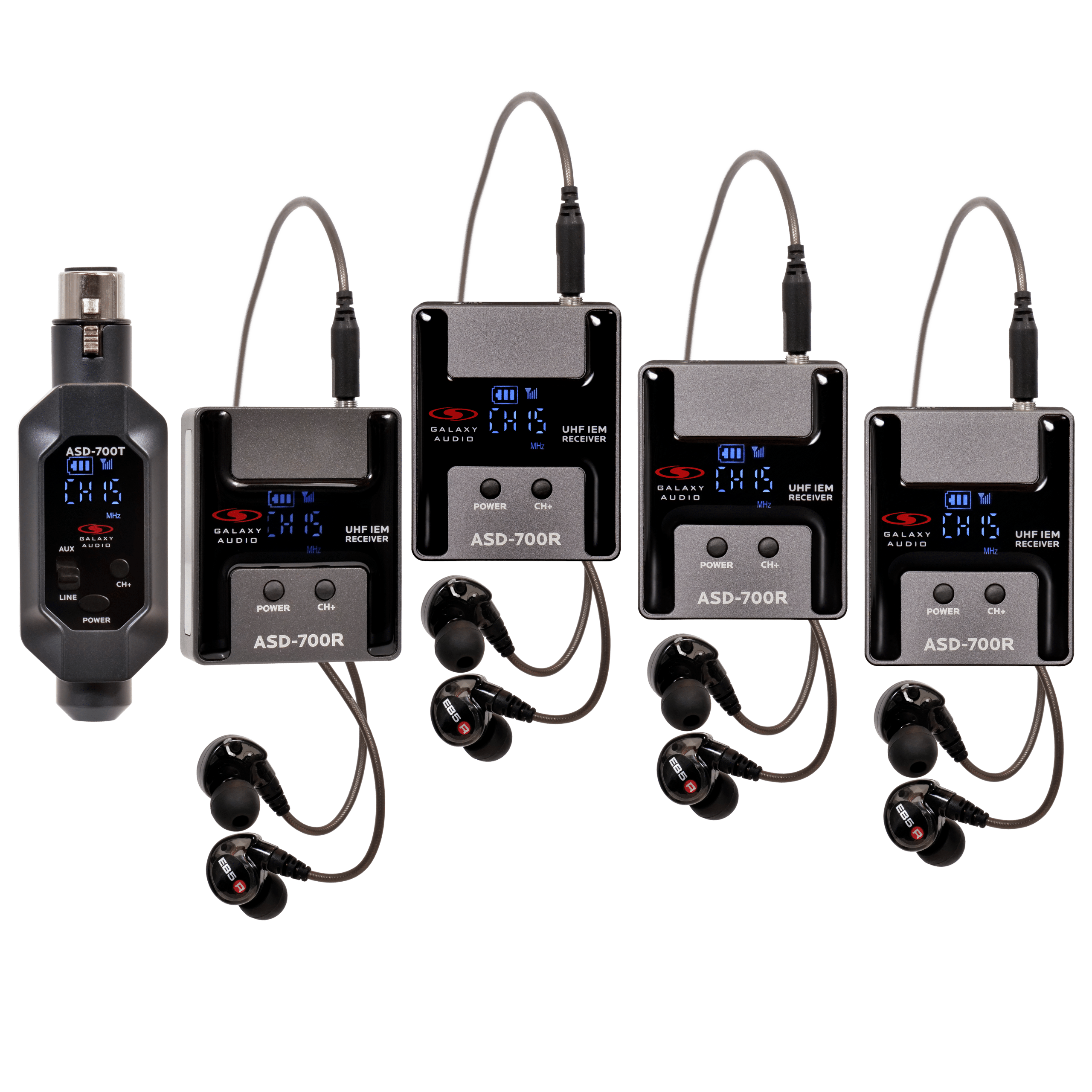 Galaxy Audio ASD-700 Digital UHF Wireless In-Ear Monitor System - view 4