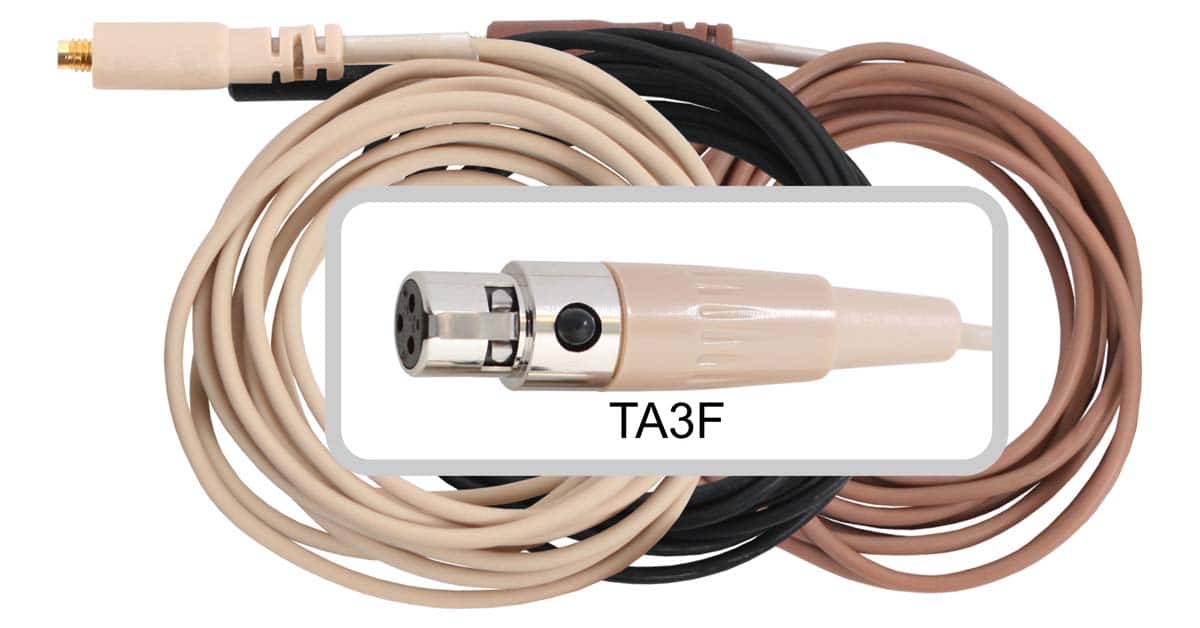Galaxy Audio CBLAKG Headset Mic Cable for AKG and Galaxy Audio (TA3F)