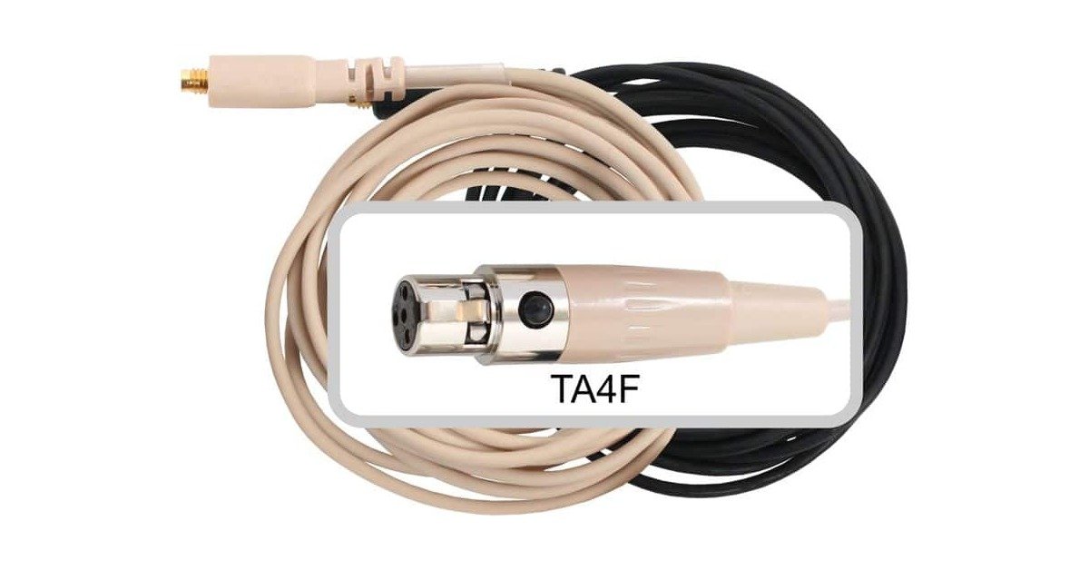 Galaxy Audio CBLEV Headset Mic Cable for Electro-Voice and Telex (TA4F)