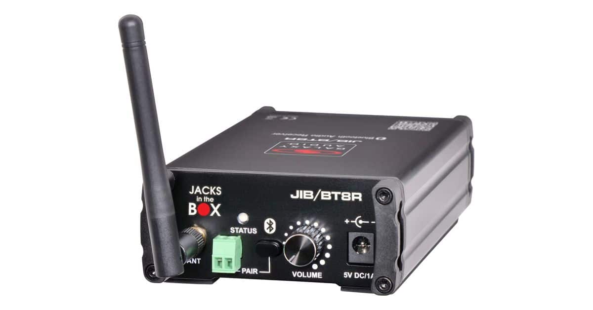 Galaxy Audio JIB/BT8R Stereo Bluetooth Receiver