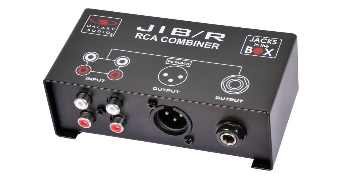 Galaxy Audio JIB/R RCA Combiner and Stereo to Mono Converter - view 2