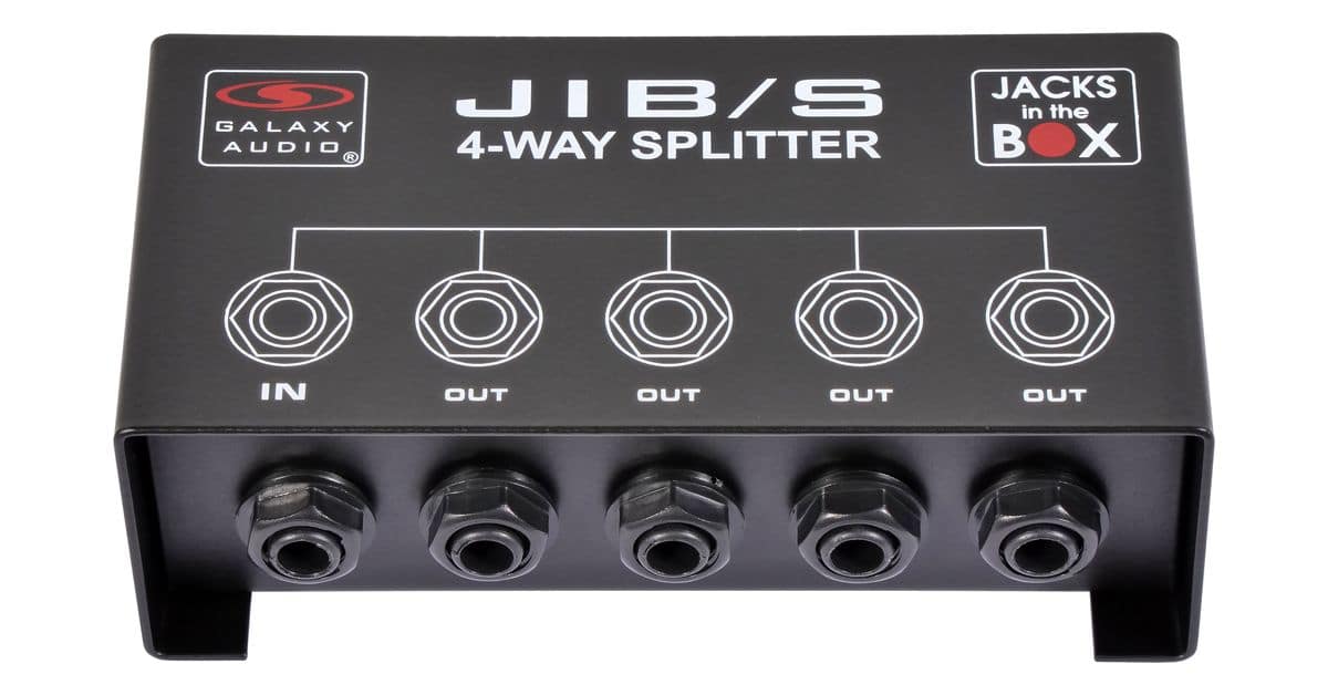 Galaxy Audio JIB/S Four-Way 1/4 inch Splitter product image