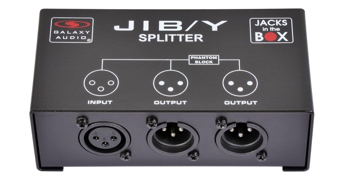 Galaxy Audio JIB/Y 2-Way XLR Splitter product image