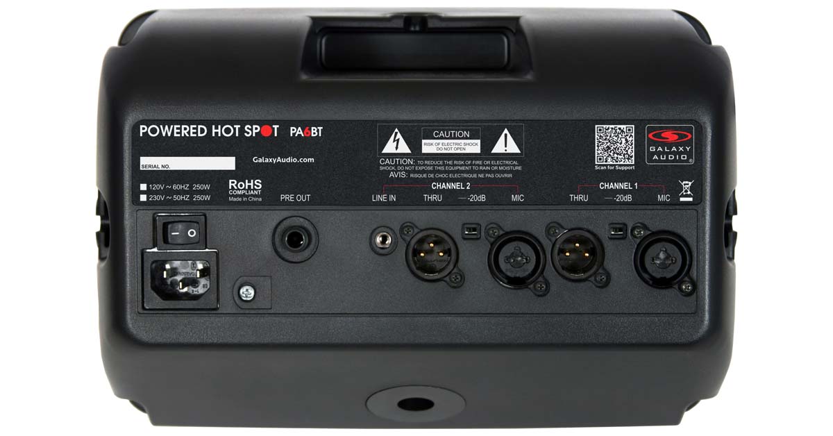 Galaxy Audio PA6BT Active Compact Personal Stage Monitor - view 3