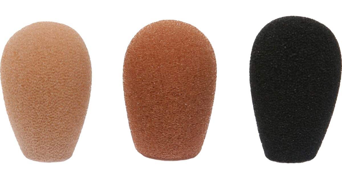 Galaxy Audio WS-HSU Windscreens for Unidirectional Headset Microphones