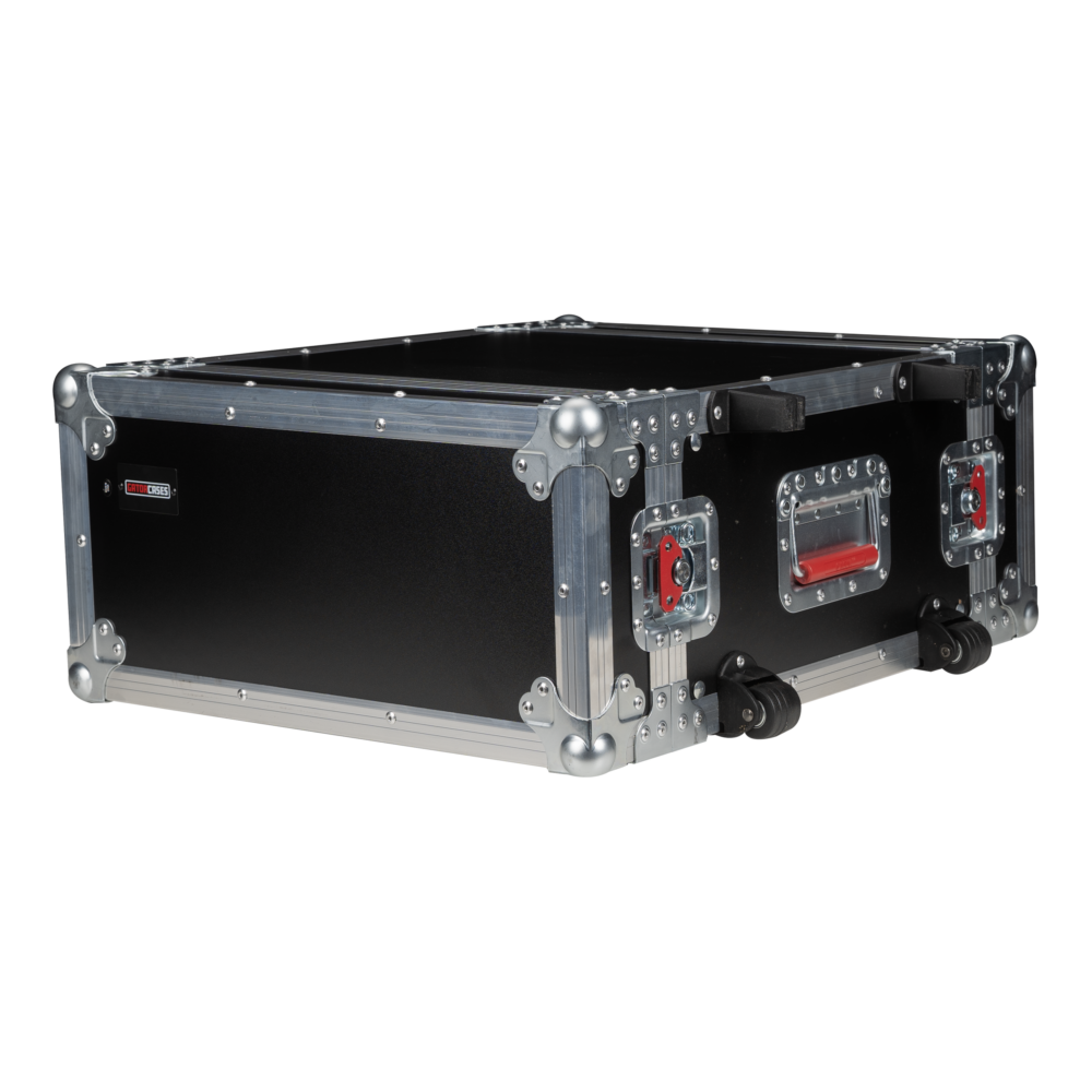 Gator 4U, Standard Audio Road Rack Case, with Wheels - view 3