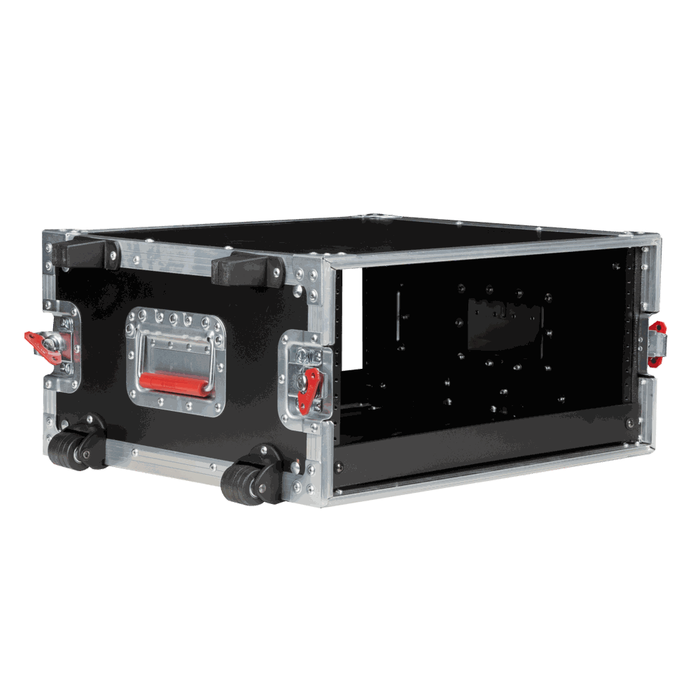 Gator 4U, Standard Audio Road Rack Case, with Wheels - view 6