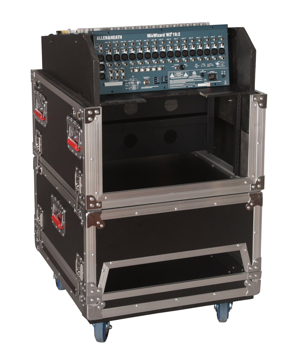 Gator 14U Top, 6U Side Audio Road Console Rack