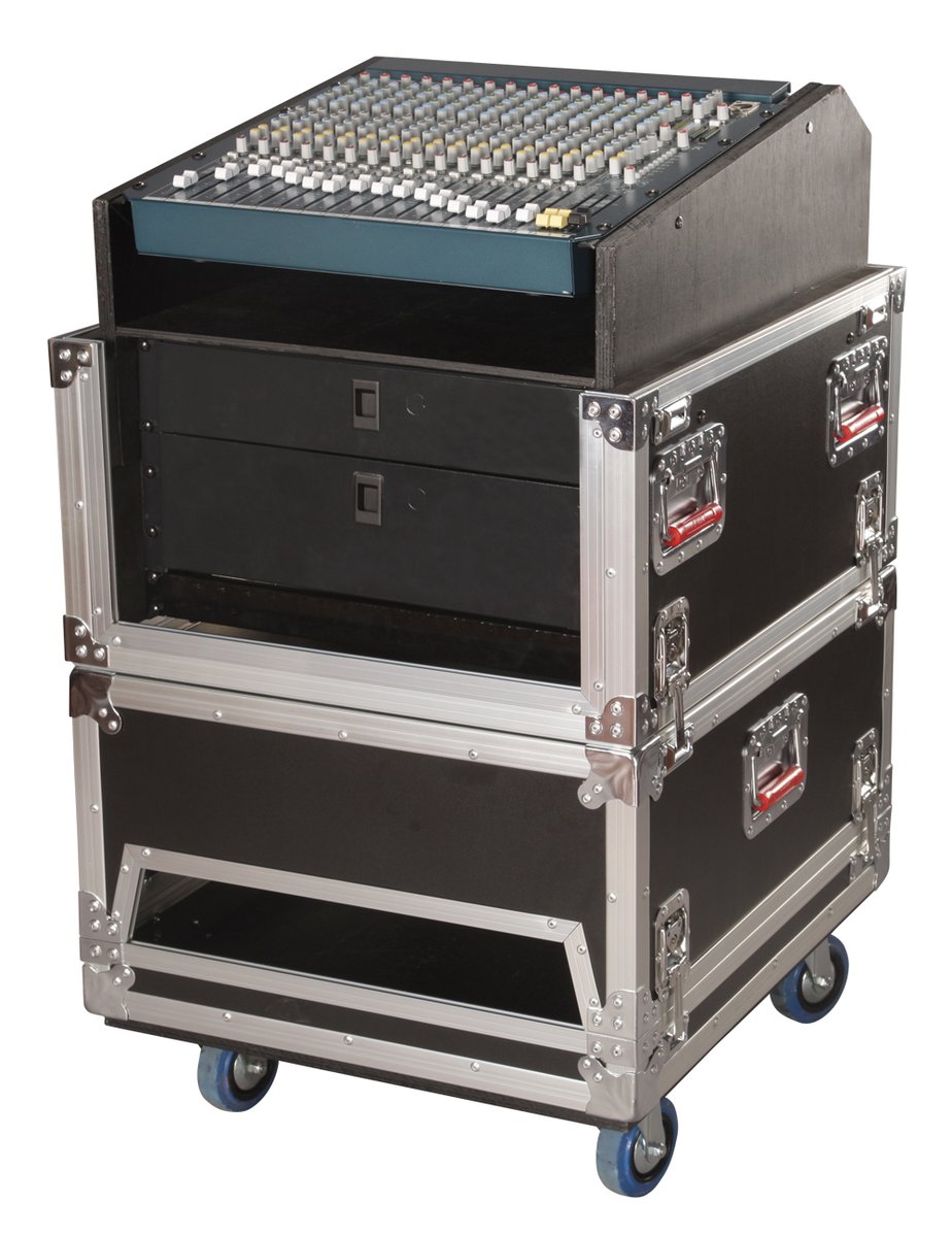 Gator 14U Top, 6U Side Audio Road Console Rack - view 2