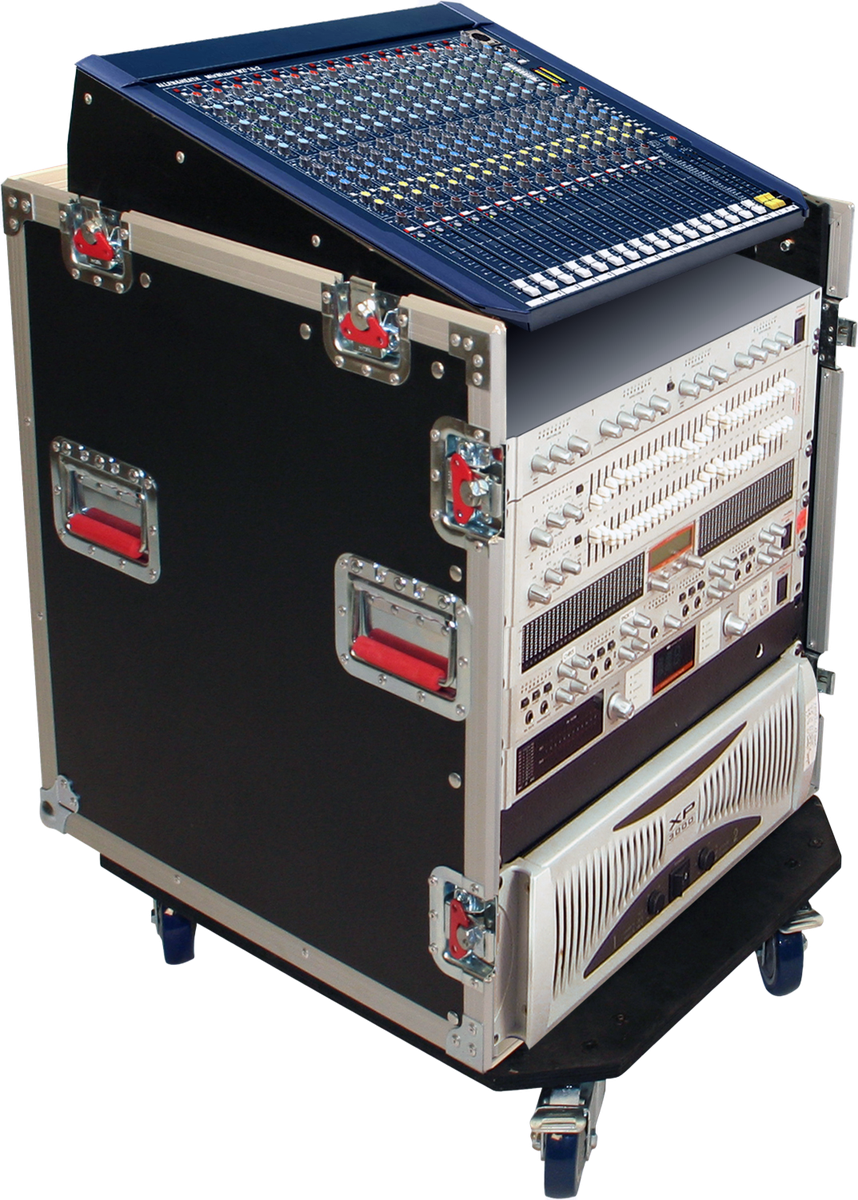 Gator 12U Top, 12U Side Audio Road Console Rack