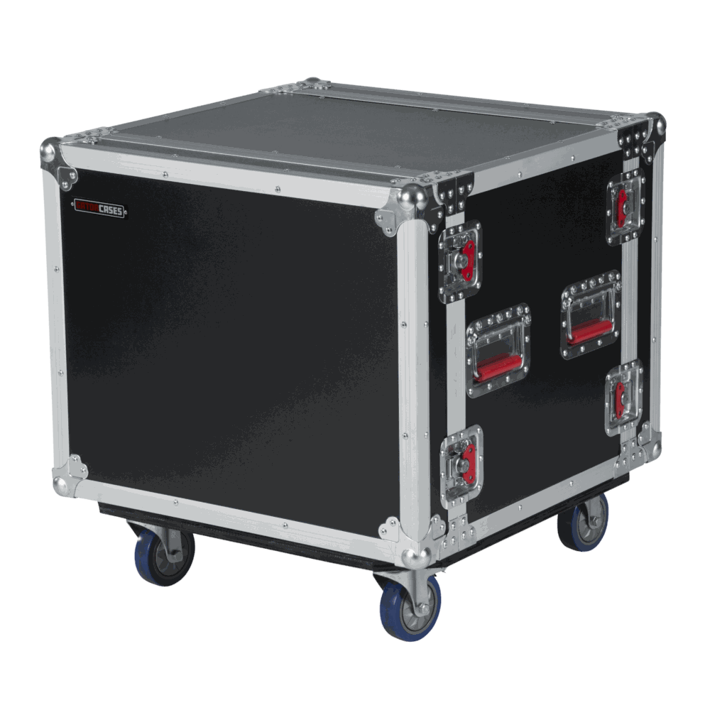 Gator 8U Shock Audio Road Rack Case with Casters - view 3