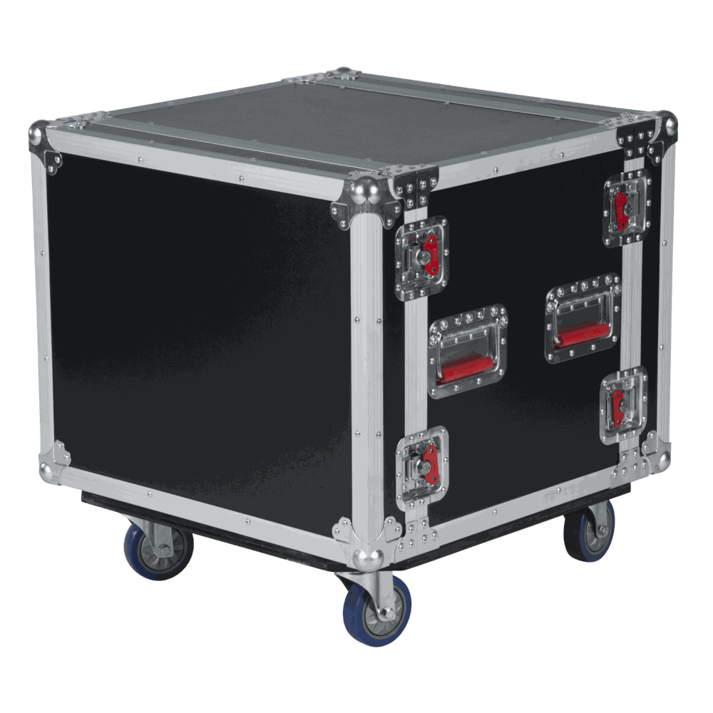 Gator 8U Shock Audio Road Rack Case with Casters - view 4