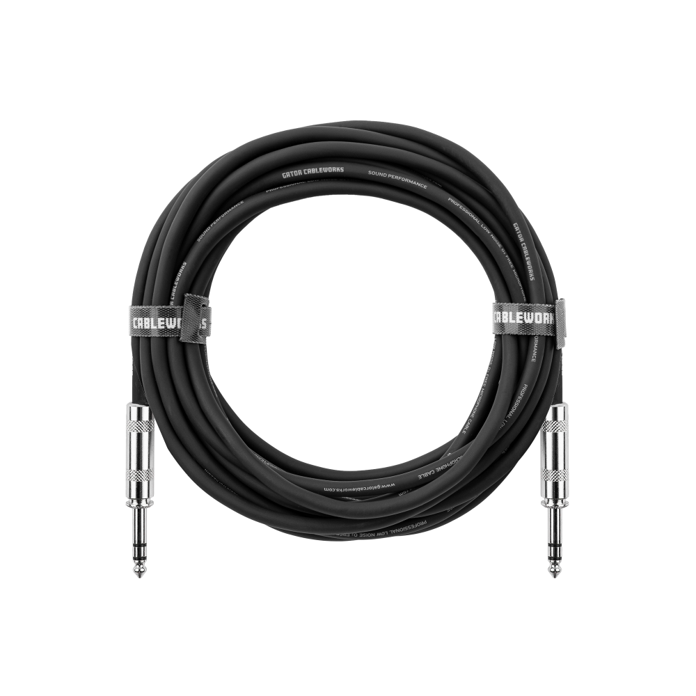 Gator 15-foot TRS 1/4" Male to Male Balanced Patch Cable - view 3