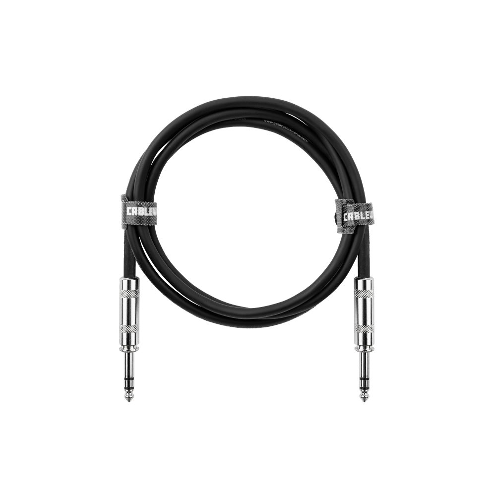 Gator 1-foot TRS 1/4 in Male to Male Balanced Patch Cable - view 2