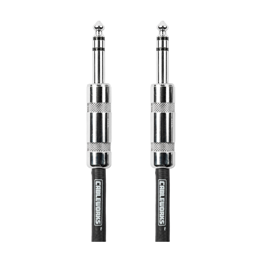 Gator 1-foot TRS 1/4 in Male to Male Balanced Patch Cable - view 5