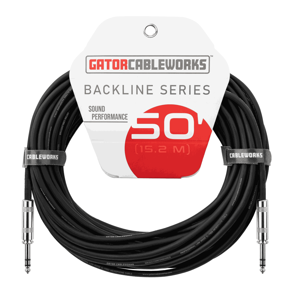 Gator Cableworks Backline 50 ft TRS Balanced Patch Cable