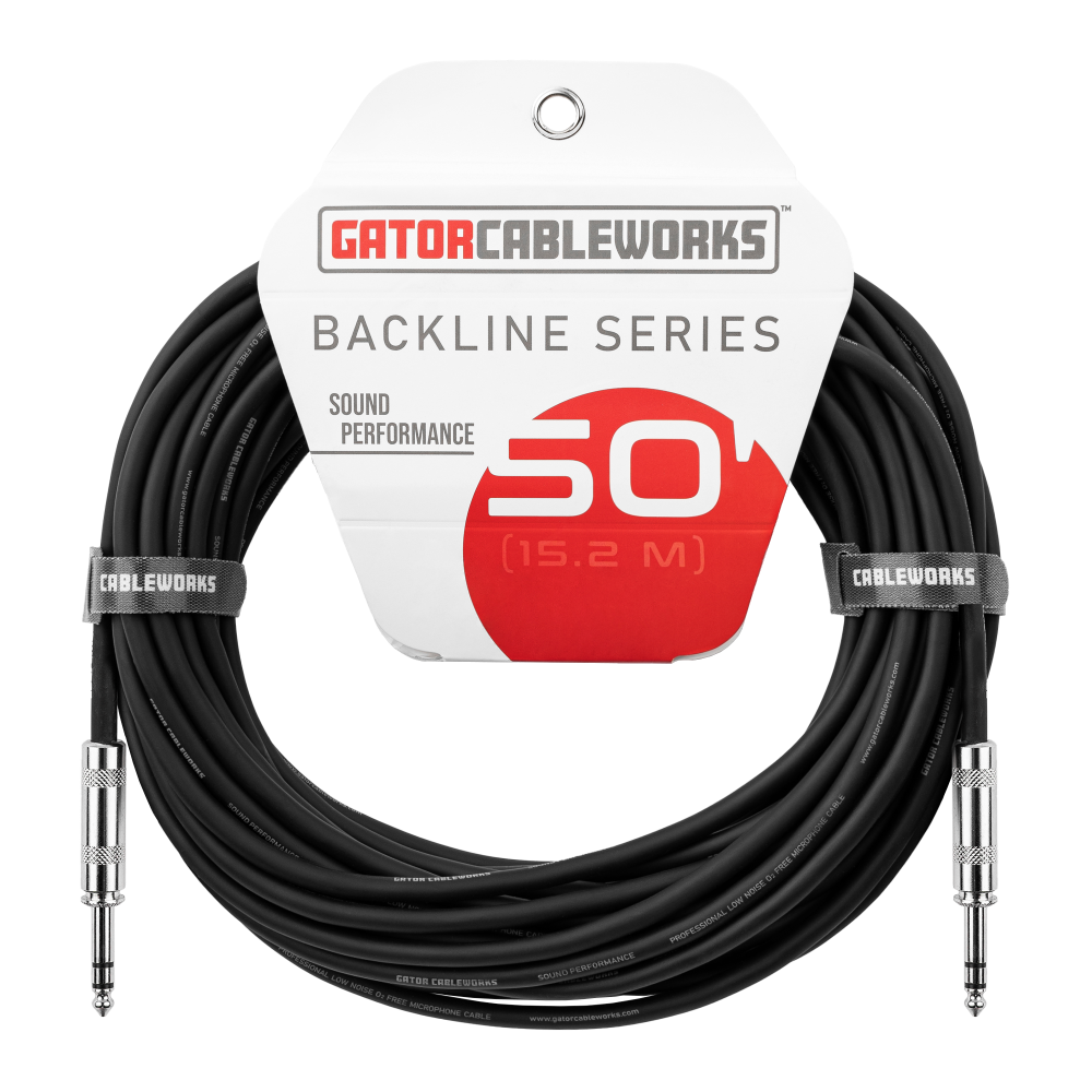 Gator Cableworks Backline 50 ft TRS Balanced Patch Cable - view 2