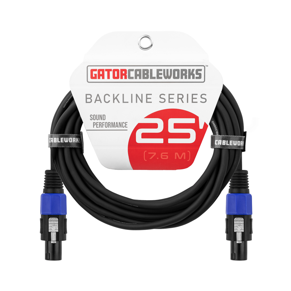 Gator Backline Series 25 Foot Twist Lock Connector Speaker Cable product image