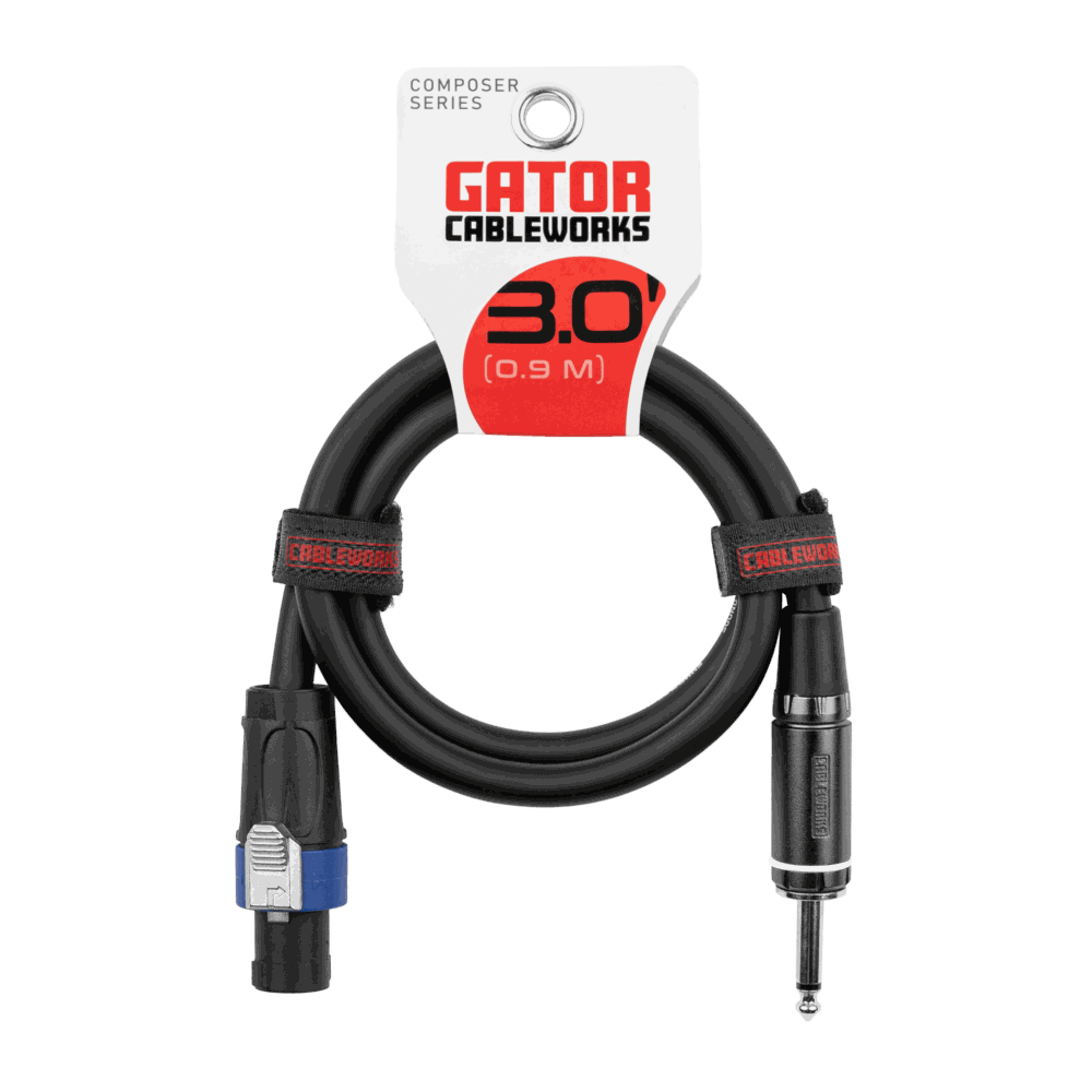 Gator Composer Series 3 Foot TS to Twist Lock Connector Speaker Cable product image