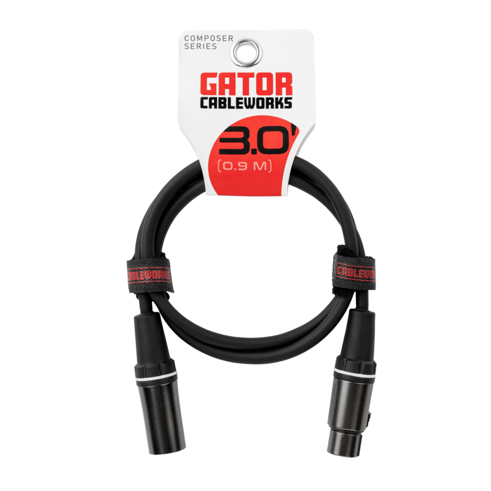 Gator Composer Series 3 Foot XLR Microphone Cable