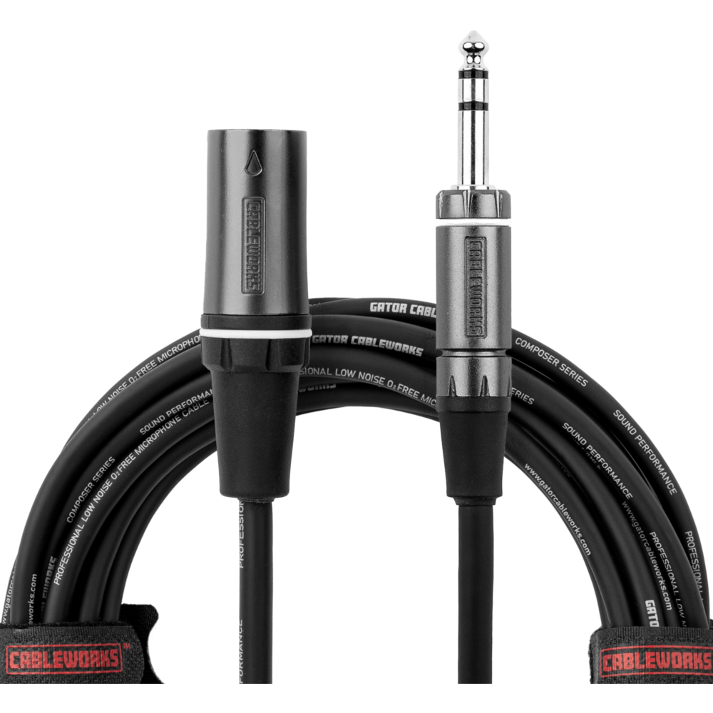 Gator Composer Series 5 Foot XLR M to TRS Cable - view 6